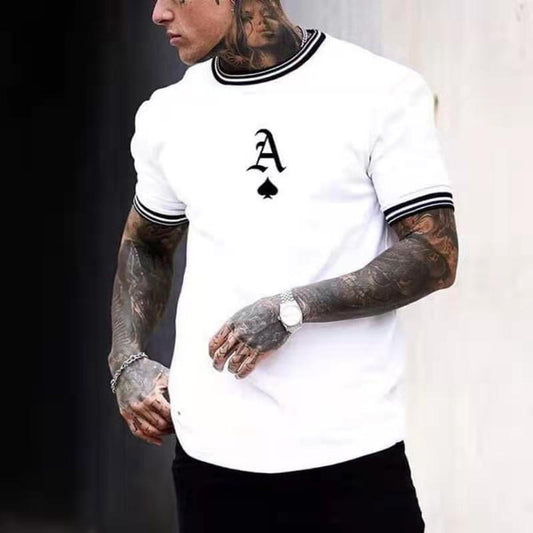 New Men's Casual Round Neck Short Sleeve T-shirt